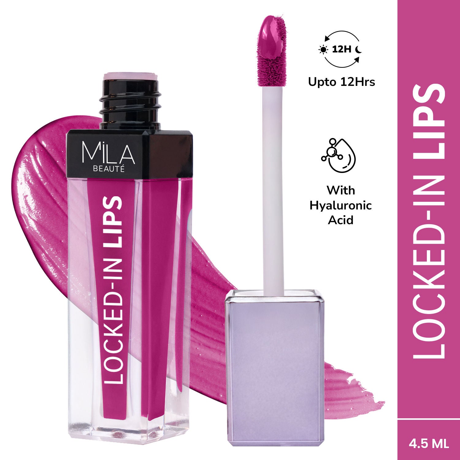 Mila Beauté 12 Hr Non-Transfer Locked-In Liquid Lipstick