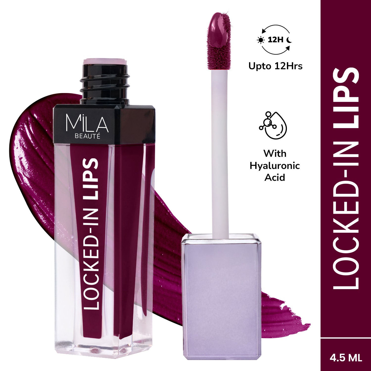Mila Beauté 12 Hr Non-Transfer Locked-In Liquid Lipstick