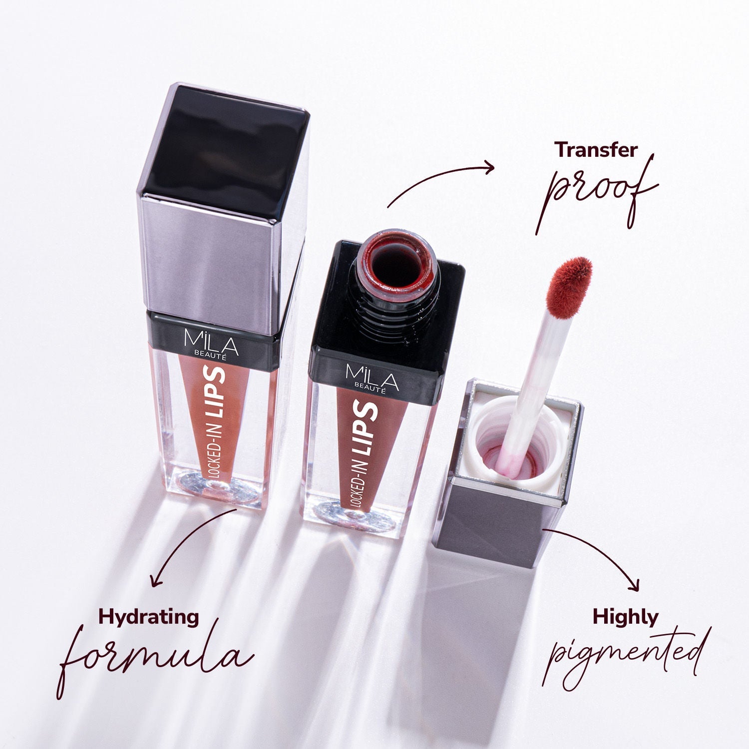 Mila Beauté 12 Hr Non-Transfer Locked-In Liquid Lipstick