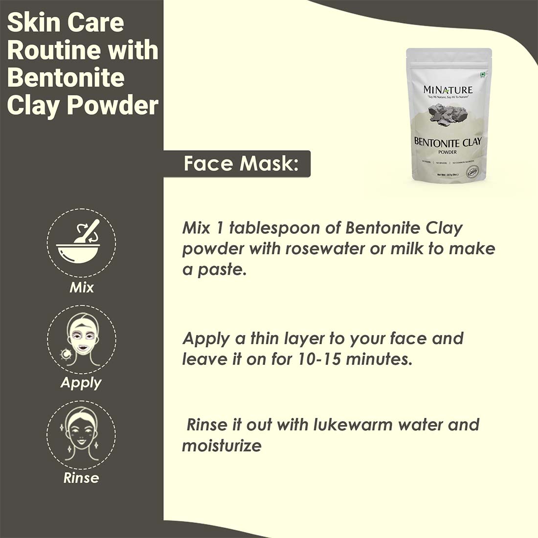 MINATURE Bentonite Clay Powder