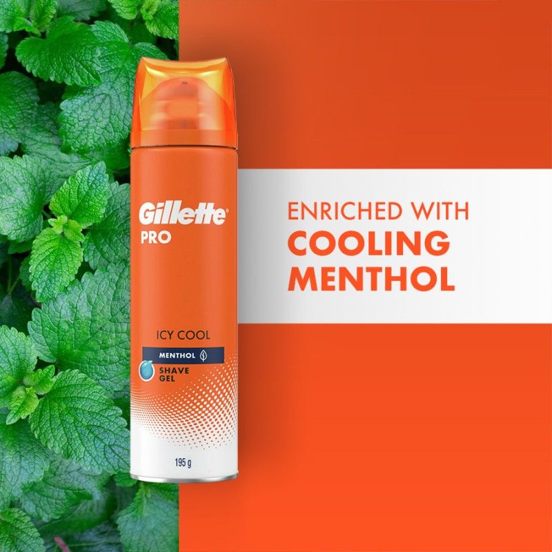 Gillette Pro Shaving Gel Icy Cool With Menthol