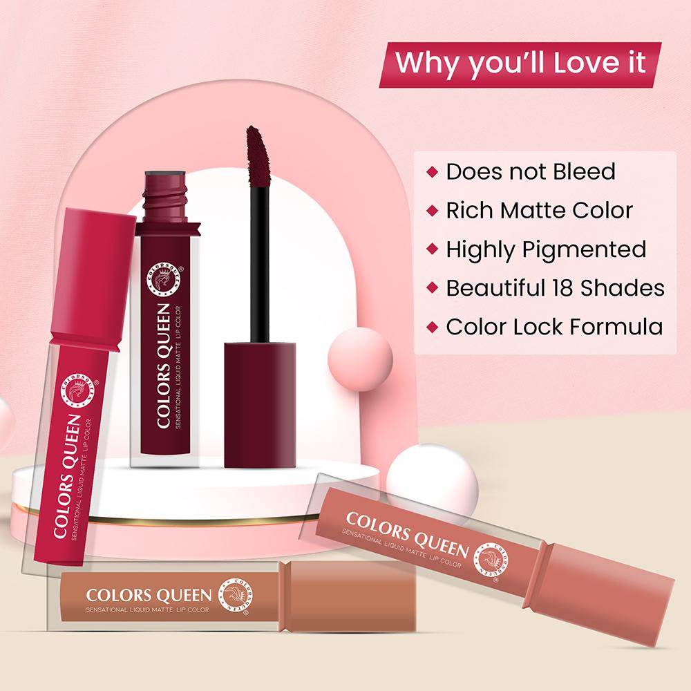 Colors Queen Sensational Liquid Matte Lipstick