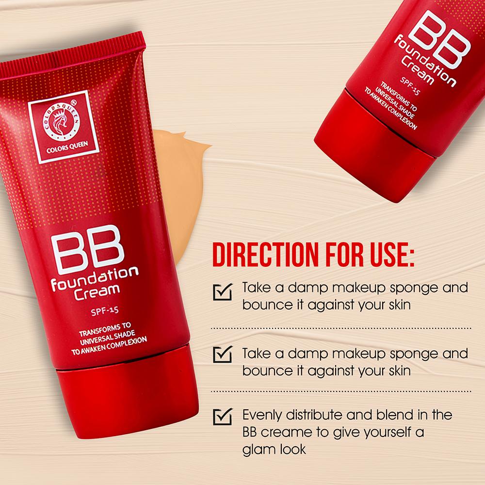 Colors Queen BB Foundation Cream With SPF 15