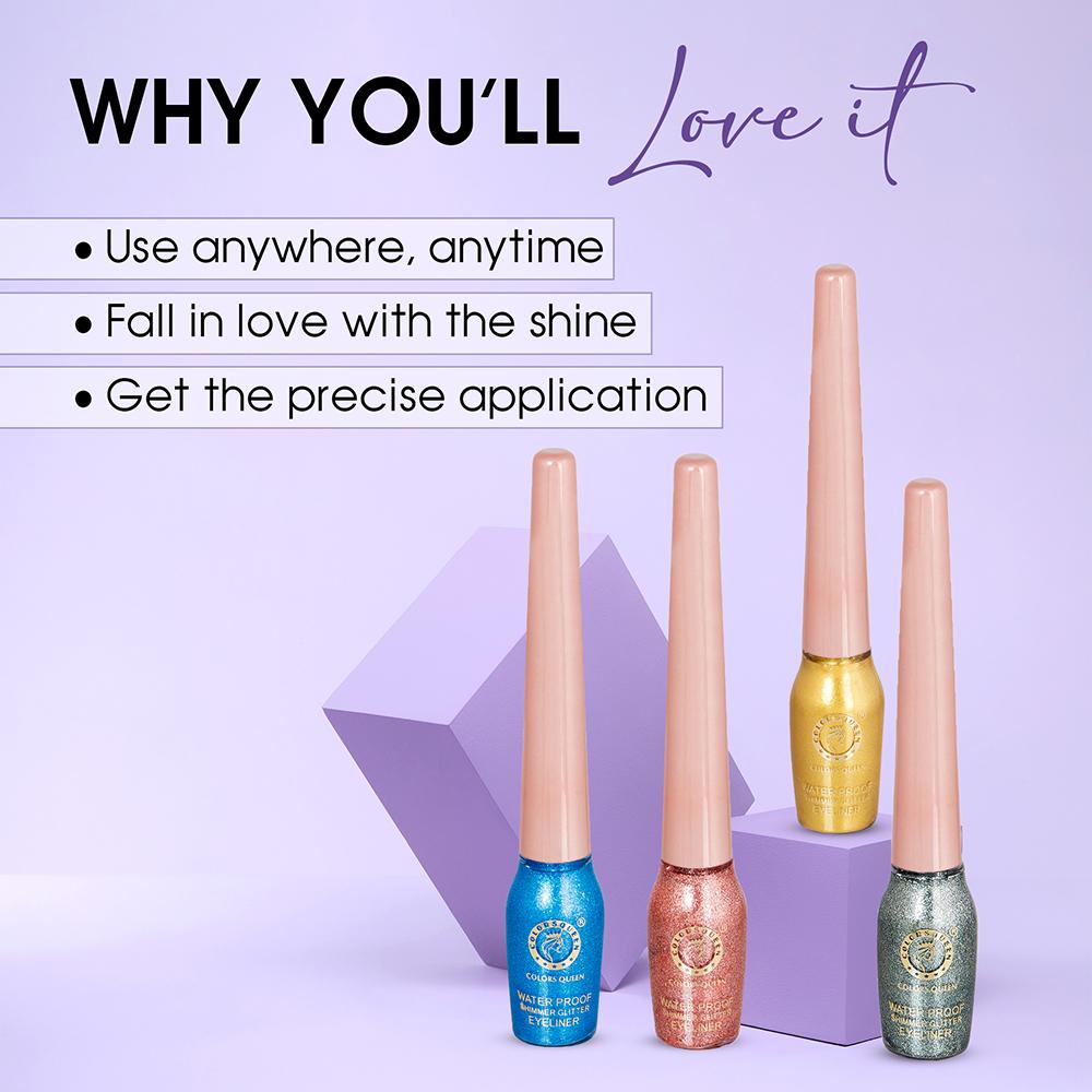 Colors Queen Sky Eyes Shimmer Glitter Eyeliner