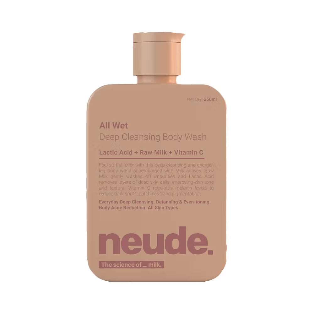 Neude Skin All Wet Deep Cleansing Detanning Milk Body Wash