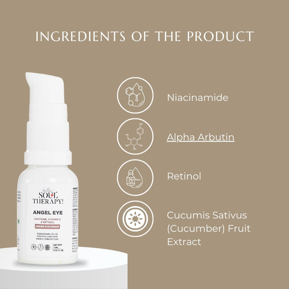 Sally's Soul Therapy Under Eye Serum With Coffee Extract, Vitamin A & C