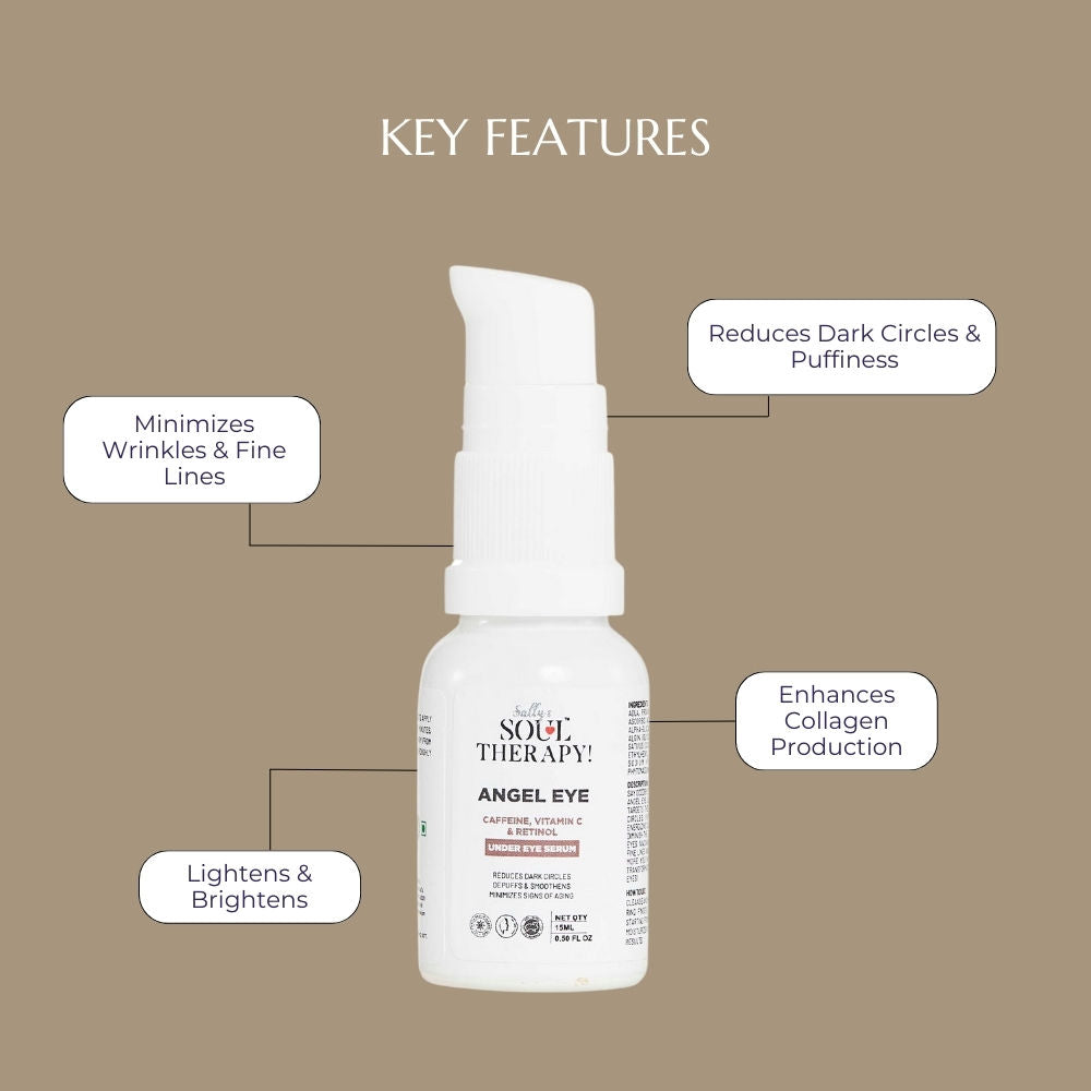 Sally's Soul Therapy Under Eye Serum With Coffee Extract, Vitamin A & C