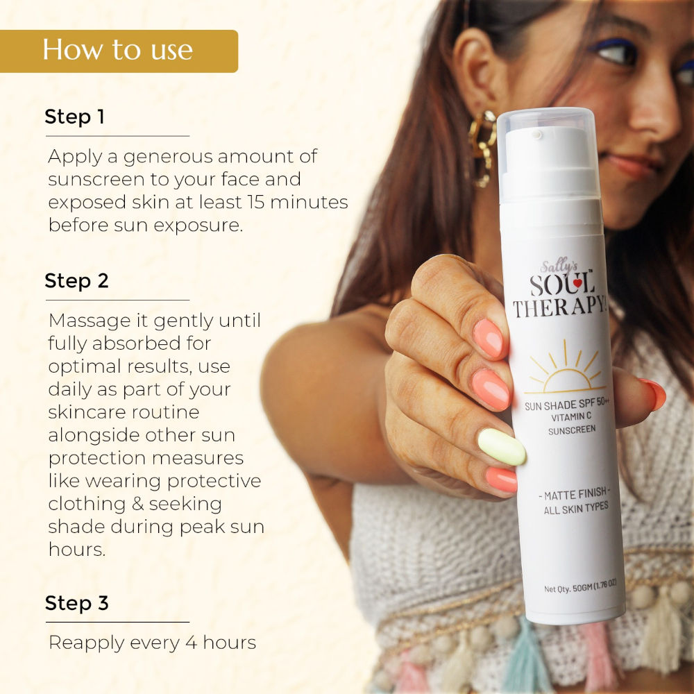 Sally's Soul Therapy Sunshade SPF 50++ Vitamin C Sunscreen