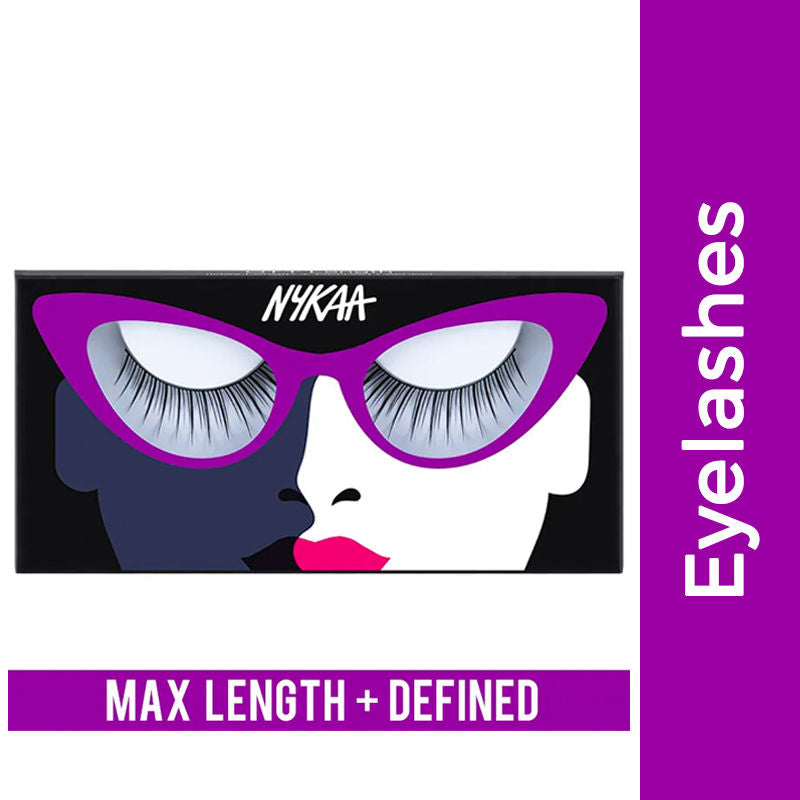 Nykaa Lash Talk Lightweight, Long & Volumizing Natural False Eyelash - Turn Up The Drama (1pcs)