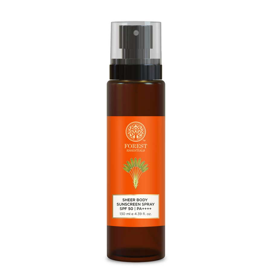 Forest Essentials Sheer Sunscreen Body Spray Spf 50 PA++++ Lightweight, No White Cast