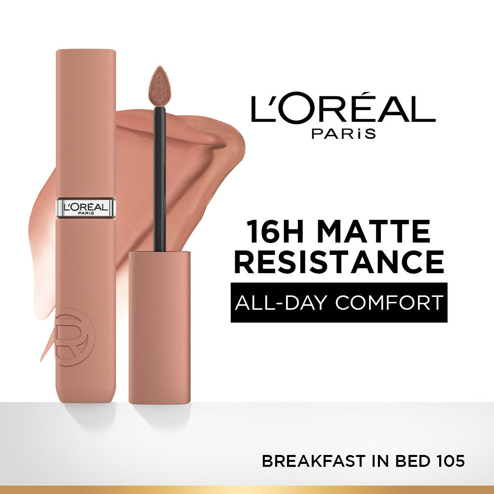LOreal Paris Infallible Matte Resistance Lipstick, Transfer Resistant Formula - Lazy Sunday 150