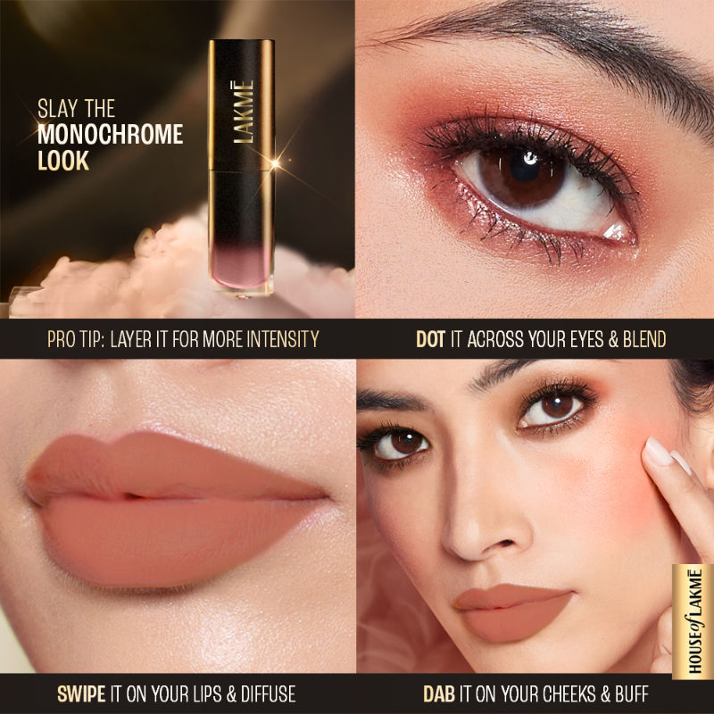Lakme Xtraordin-Airy One-And-Done Lip, Eye & Cheek Tint