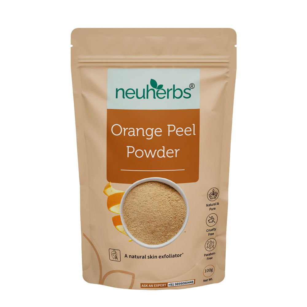 Neuherbs Orange Peel Powder to Improve Skin Tone with No Artificial Colour and Additives