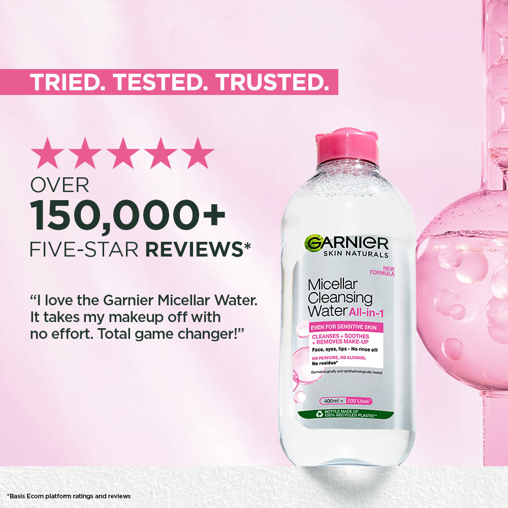Garnier Skin Naturals Micellar Oil-Infused Cleansing Water For Cleansing & Make-Up Removal | 400ml
