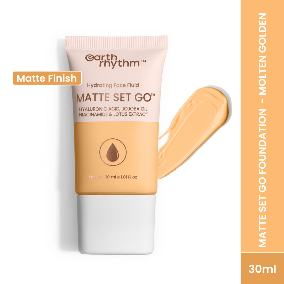 Earth Rhythm Hydrating Matte Set Go Face Fluid Foundation SPF 30 & PA++++