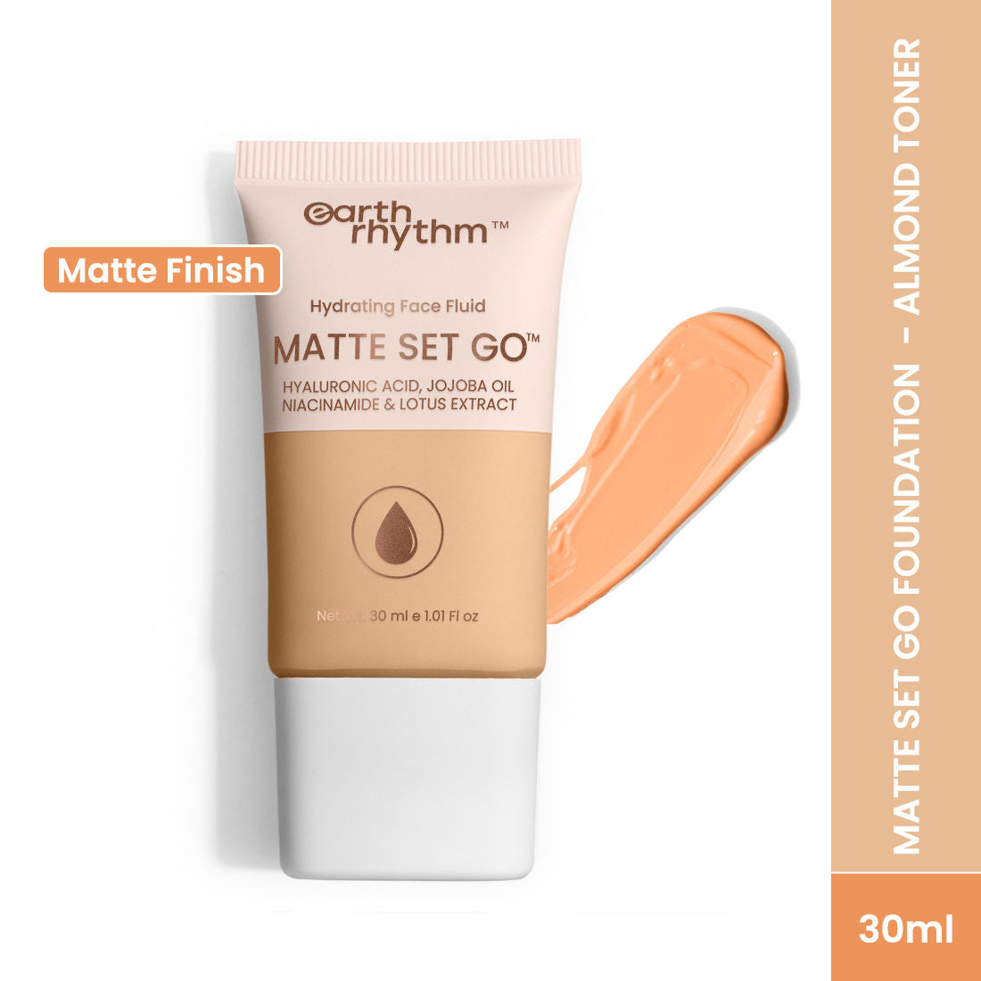 Earth Rhythm Hydrating Matte Set Go Face Fluid Foundation SPF 30 & PA++++
