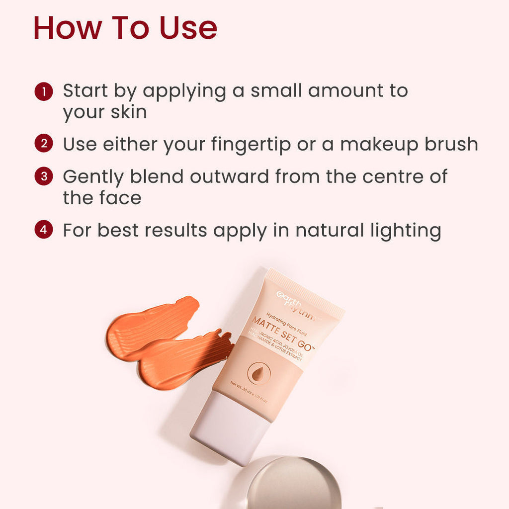 Earth Rhythm Hydrating Matte Set Go Face Fluid Foundation SPF 30 & PA++++