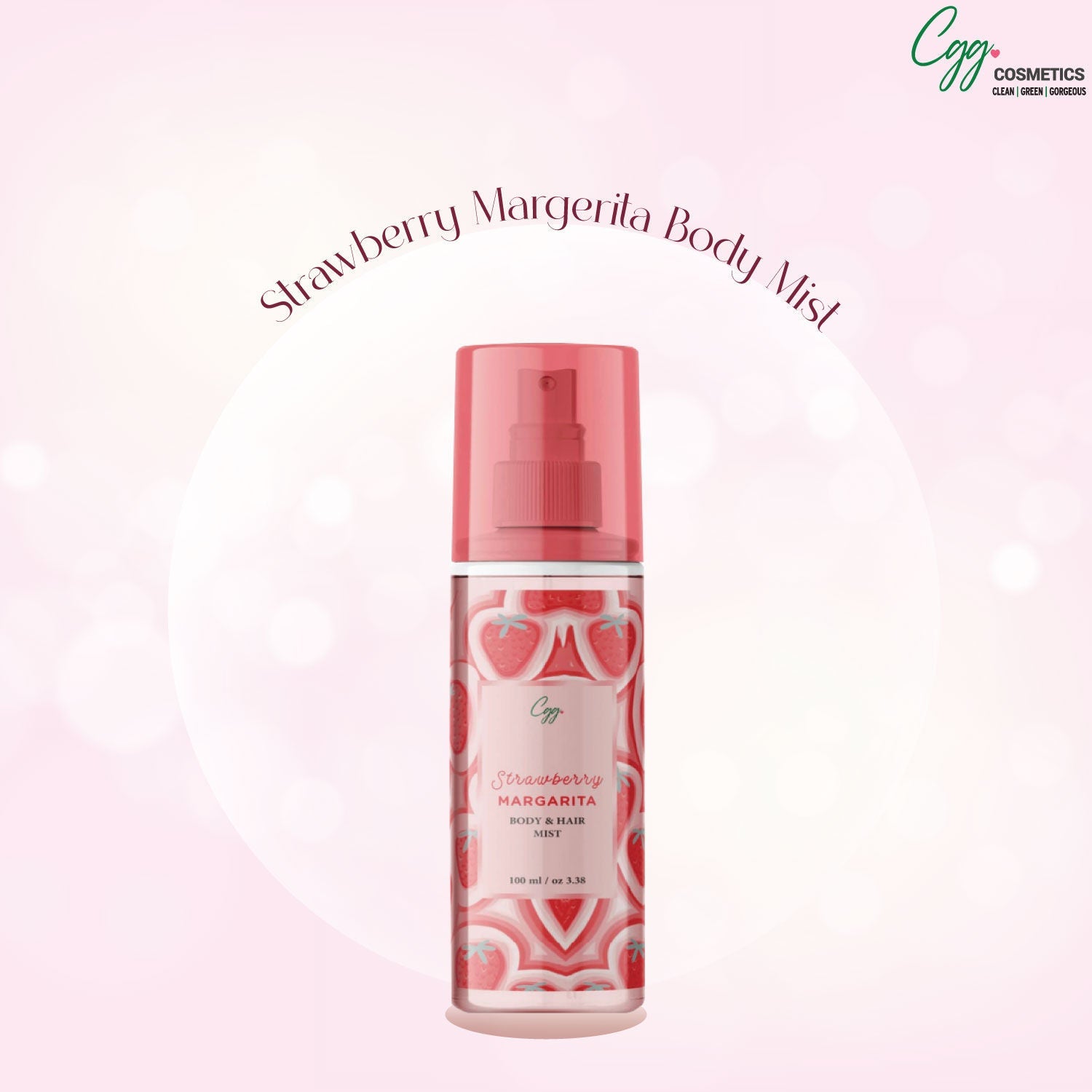 CGG Cosmetics Strawberry Margarita Body & Hair Mist For Men & Women