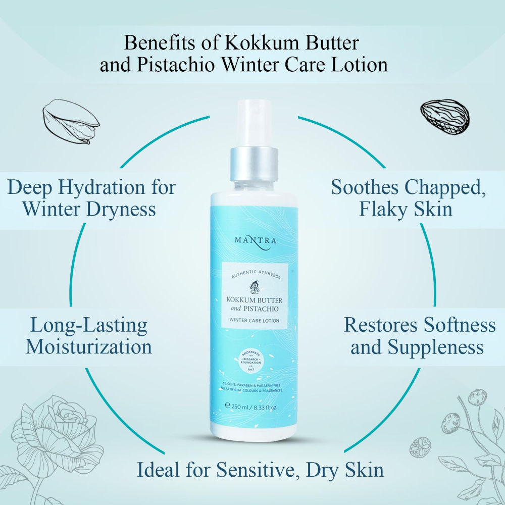 Mantra Herbal Kokkum Butter and Pistachio Winter Care Lotion
