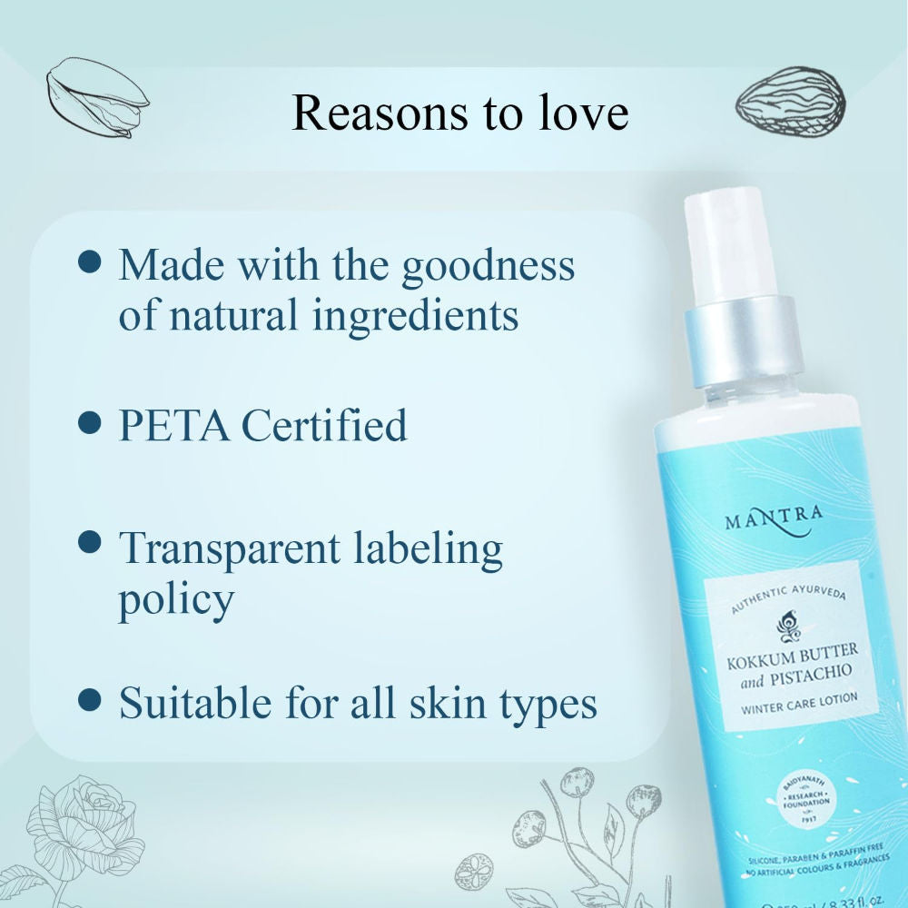 Mantra Herbal Kokkum Butter and Pistachio Winter Care Lotion