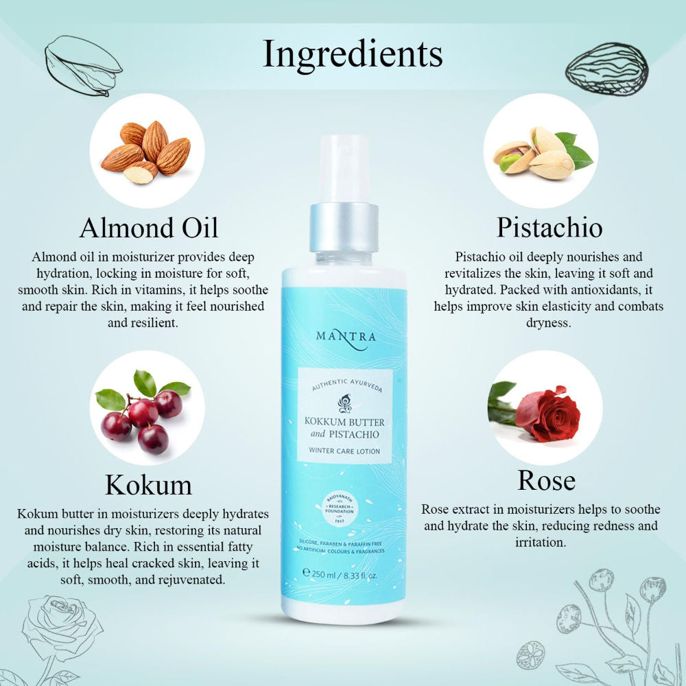 Mantra Herbal Kokkum Butter and Pistachio Winter Care Lotion