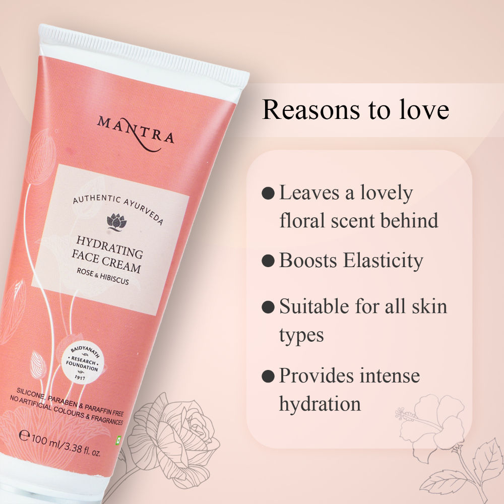 Mantra Herbal Rose & Hibiscus Hydrating Face Cream
