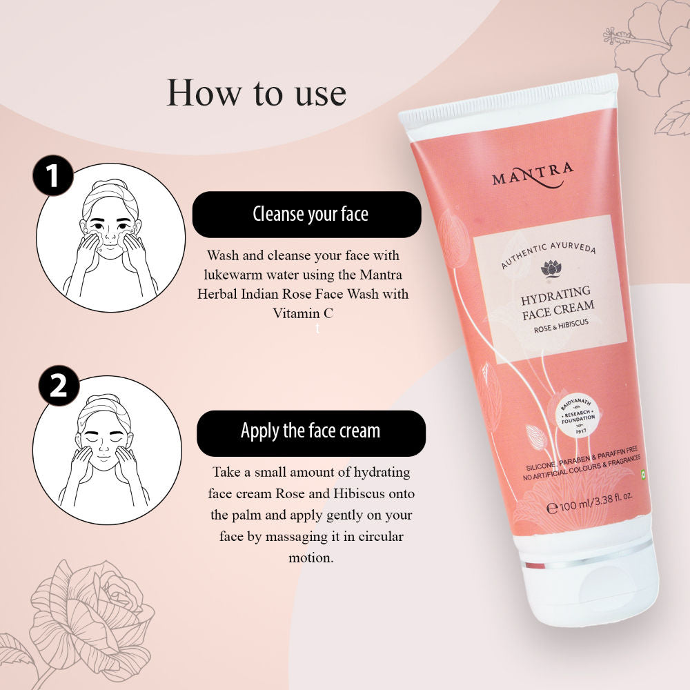Mantra Herbal Rose & Hibiscus Hydrating Face Cream