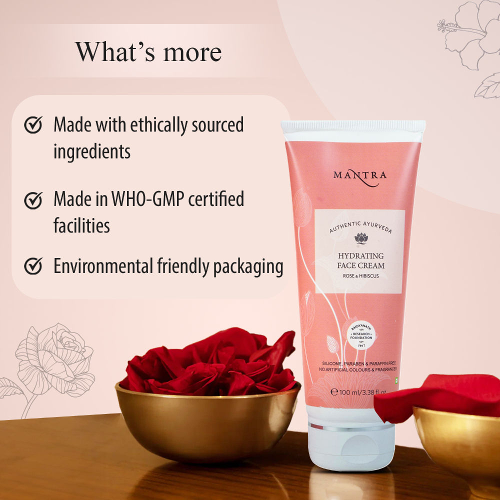 Mantra Herbal Rose & Hibiscus Hydrating Face Cream