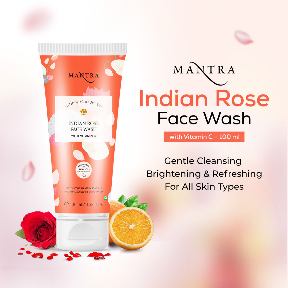 Mantra Herbal Indian Rose Face Wash with Vitamin C
