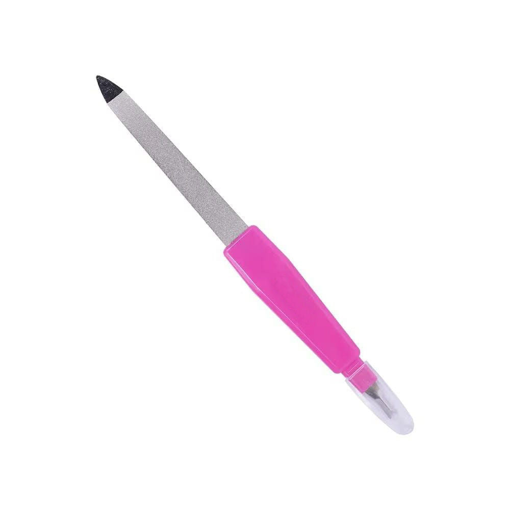 Beautiliss Nail Filer & Cuticle Trimmer for Manicure, Nail Shaping & Grooming (Color May Vary)