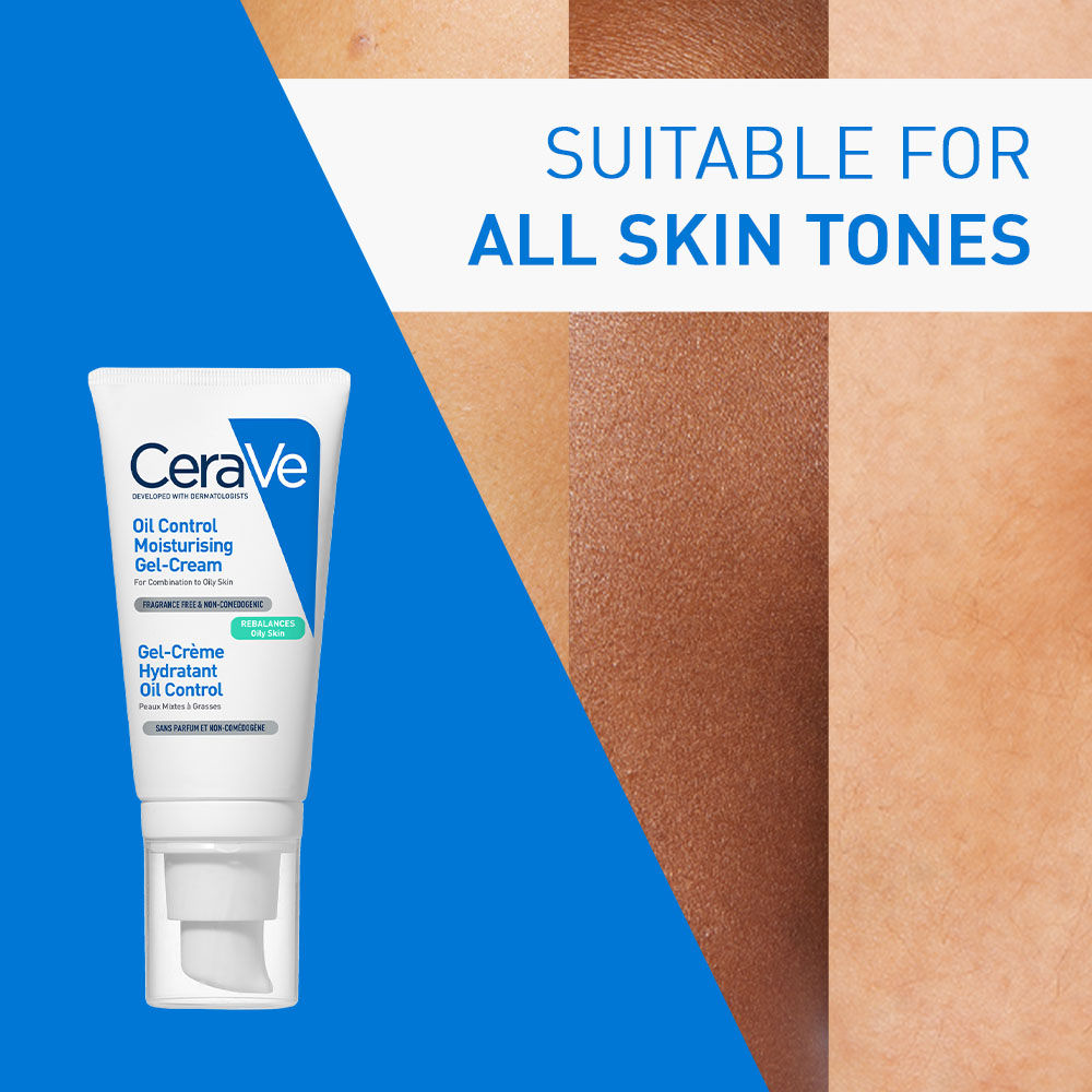 CeraVe Oil Control Gel-Cream Lightweight Moisturizer For Oily & Combination Skin With Shine Control