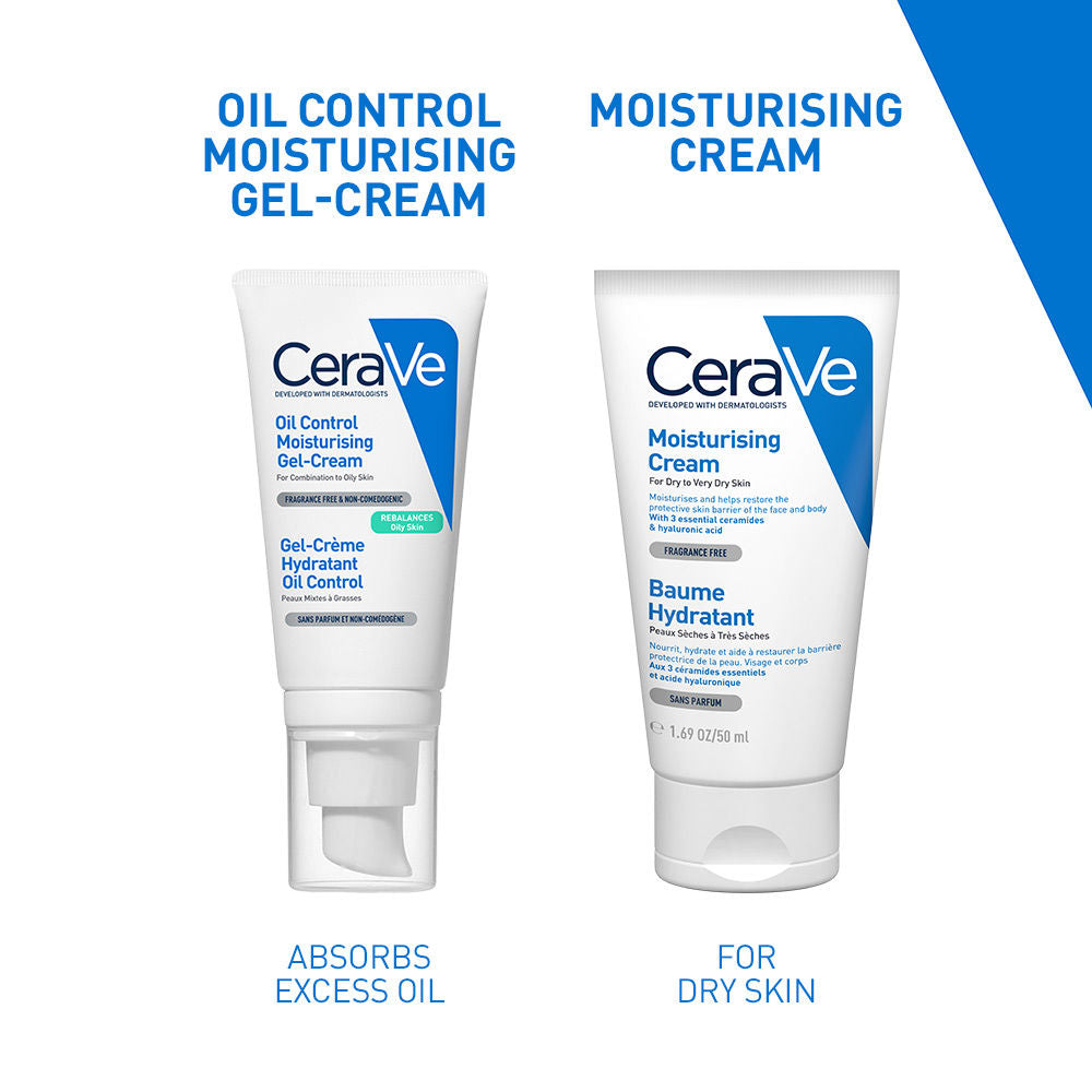 CeraVe Oil Control Gel-Cream Lightweight Moisturizer For Oily & Combination Skin With Shine Control