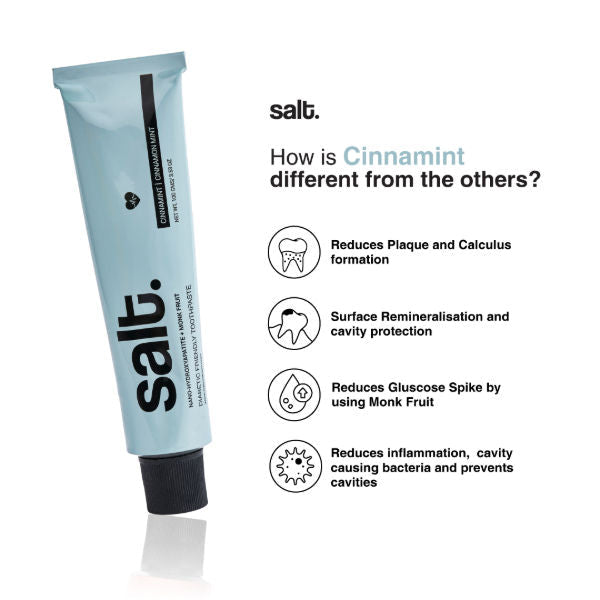 Salt. Oral Care Cinnamint Diabteic Friendly Toothpastete