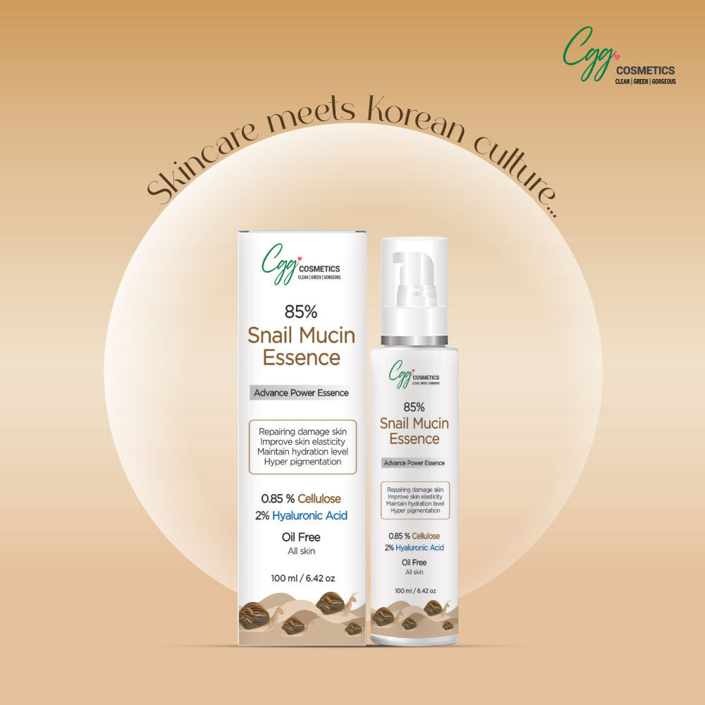 CGG Cosmetics slay with 85% Snail Mucin Essence, Snail Cellulose, Oil Free
