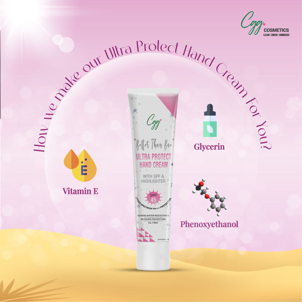 CGG Cosmetics Better than Bae Hand cream SPF 45 with highlighter PA+++ for all skin types