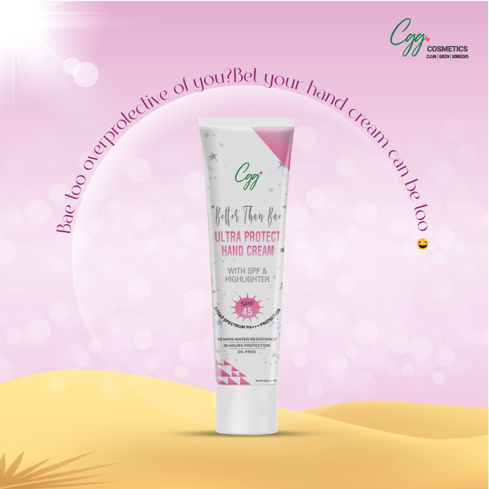 CGG Cosmetics Better than Bae Hand cream SPF 45 with highlighter PA+++ for all skin types