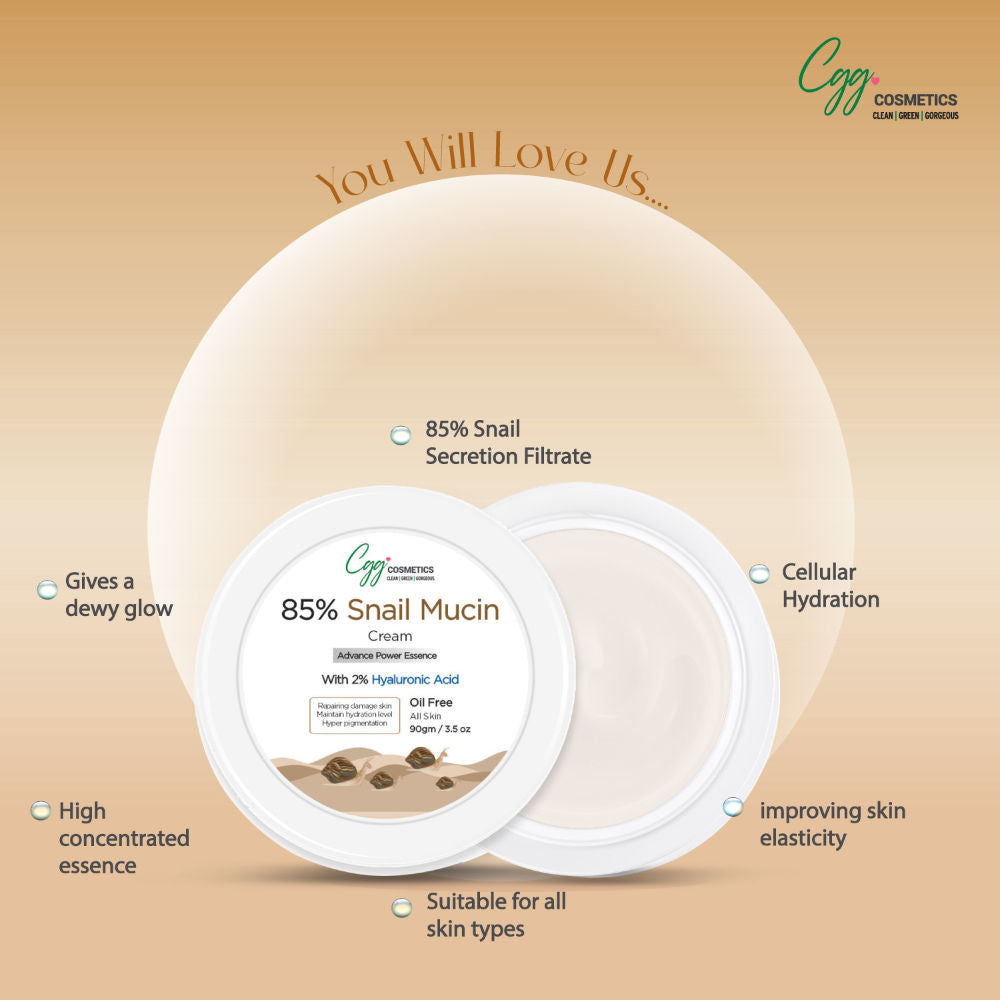 CGG Cosmetics slay with 85% Snail Mucin All In One Cream