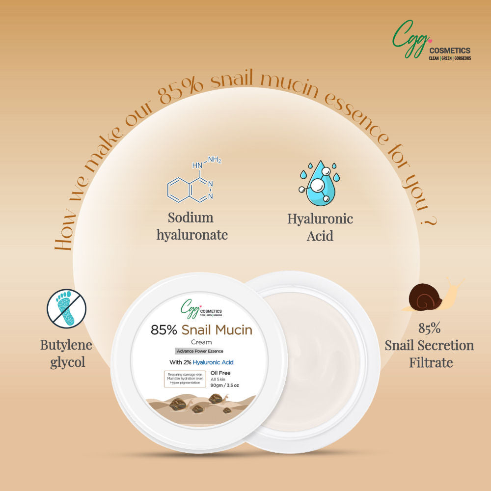 CGG Cosmetics slay with 85% Snail Mucin All In One Cream