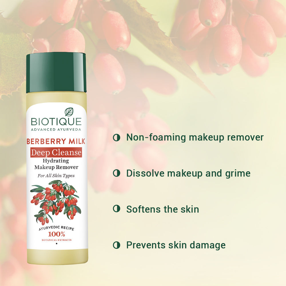 Biotique Berberry Milk Deep Cleanse Hydrating Makeup Remover
