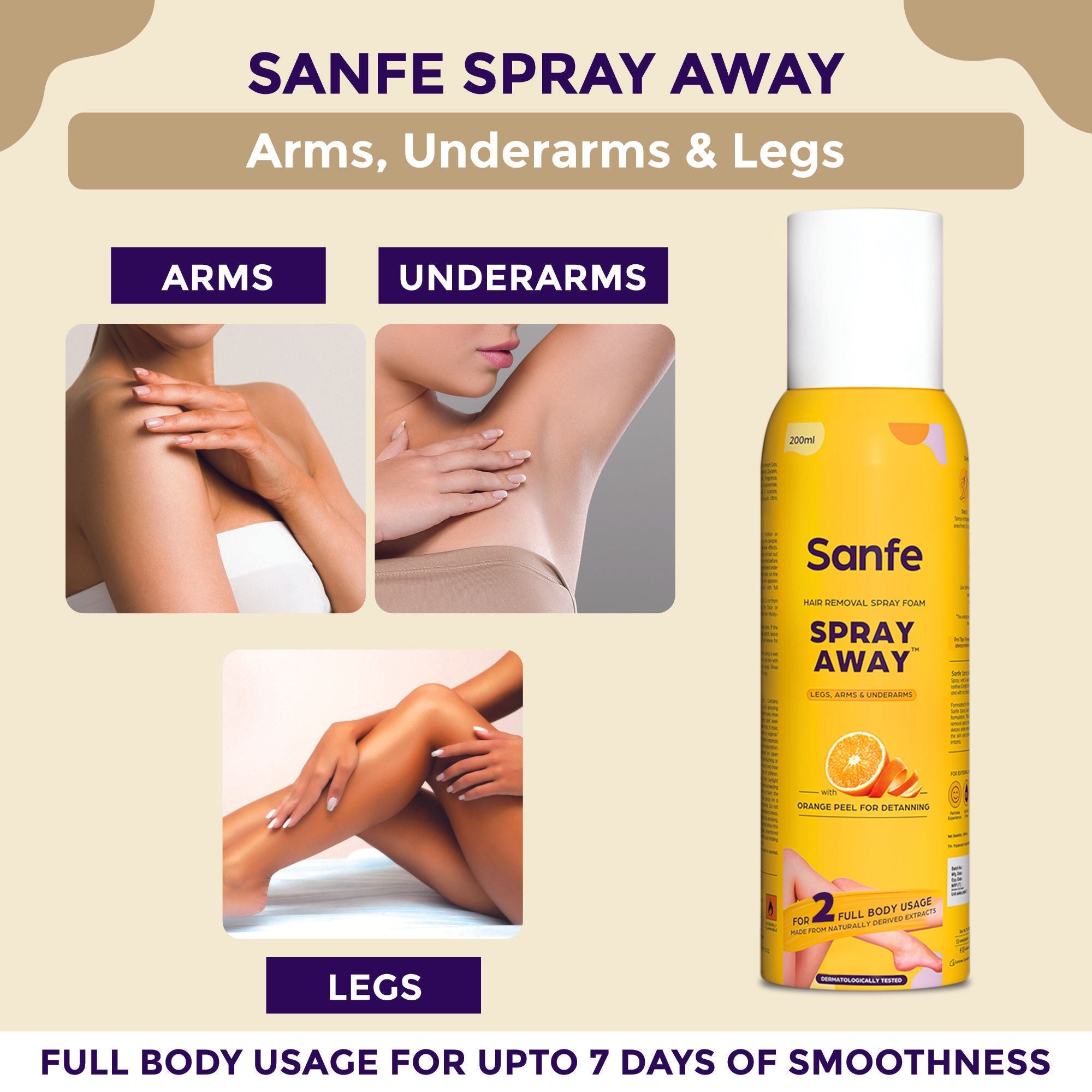 Sanfe Spray Away Hair Removal Spray