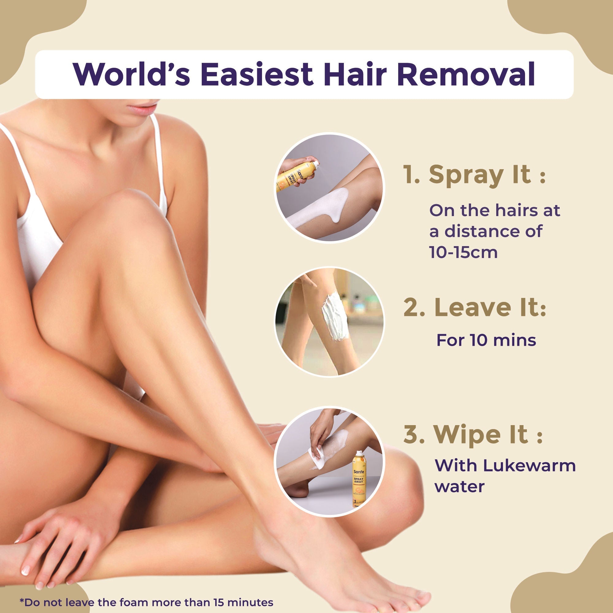 Sanfe Spray Away Hair Removal Spray