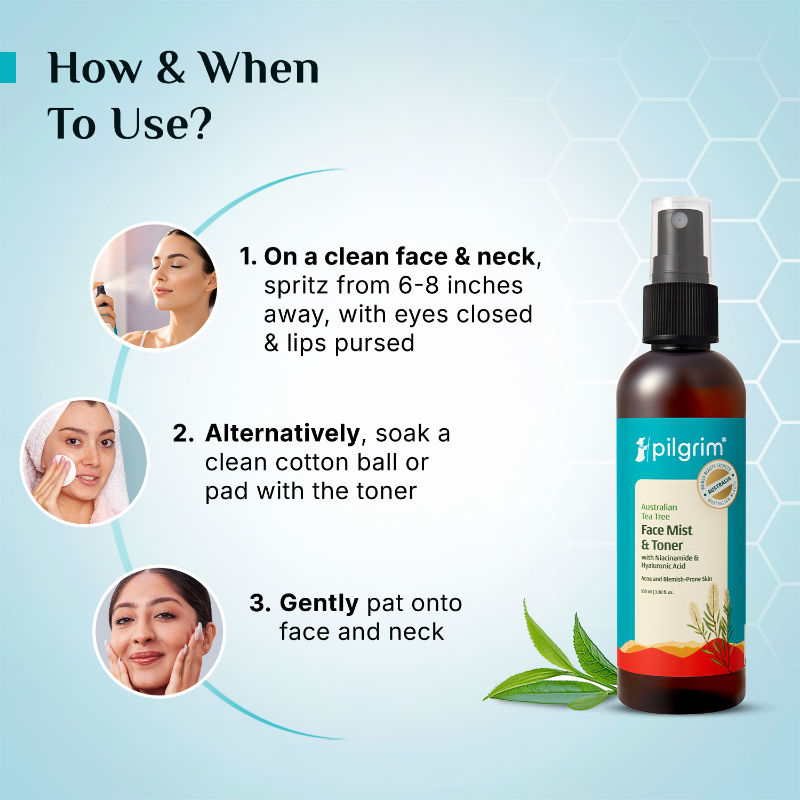 Pilgrim Tea Tree Skin Purifying & Clearing Mattifying Toner