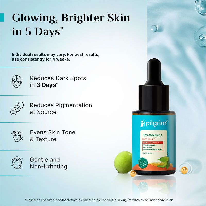 Pilgrim 10% Vitamin C Face Serum For Daily Brightness