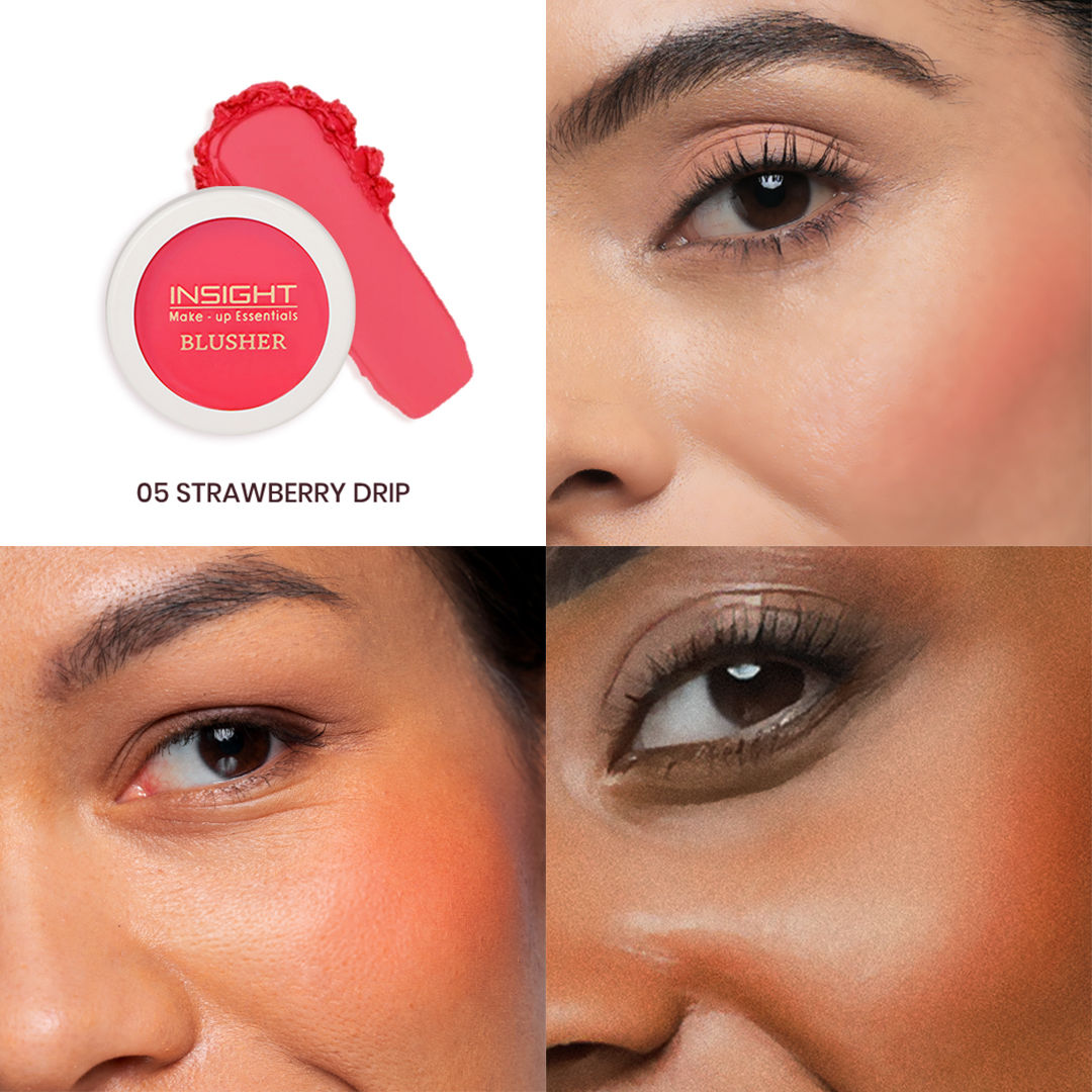 Insight Cosmetics Blusher With Vitamin E, Multi Use Super Pigmented, Dewy Finish