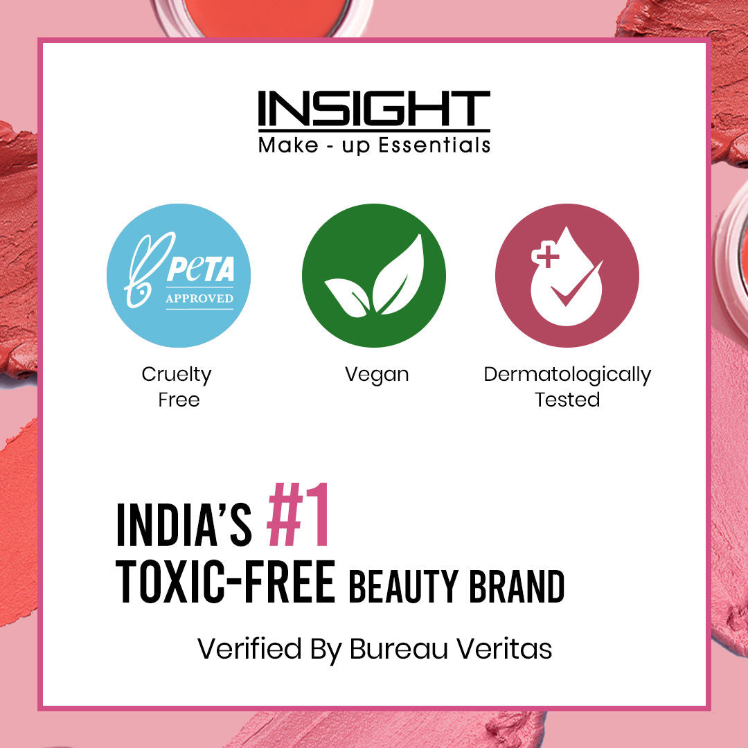 Insight Cosmetics Blusher With Vitamin E, Multi Use Super Pigmented, Dewy Finish