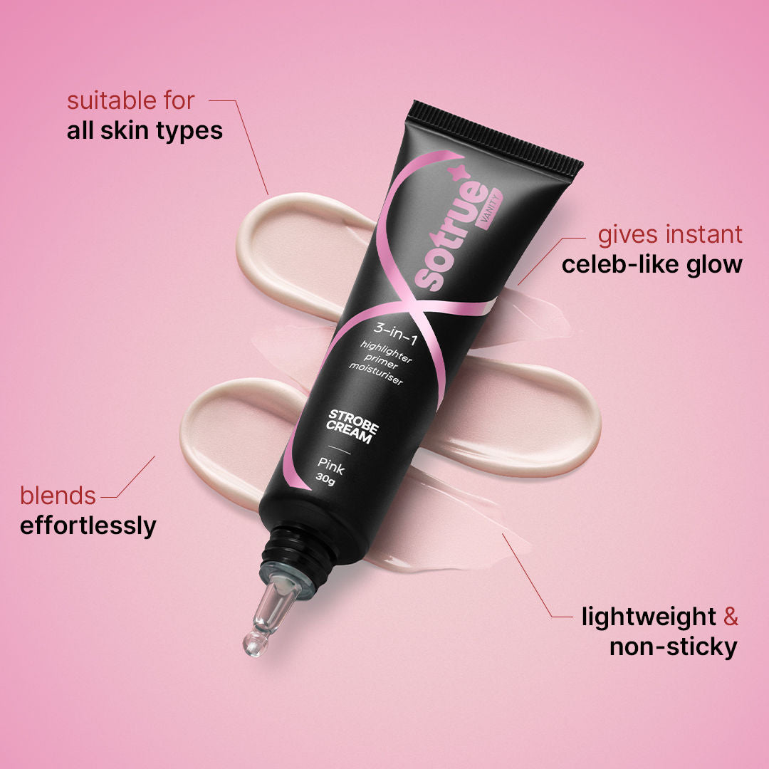 Sotrue Strobe Illuminating Cream + Moisturizer With Hyaluronic Acid - Pink