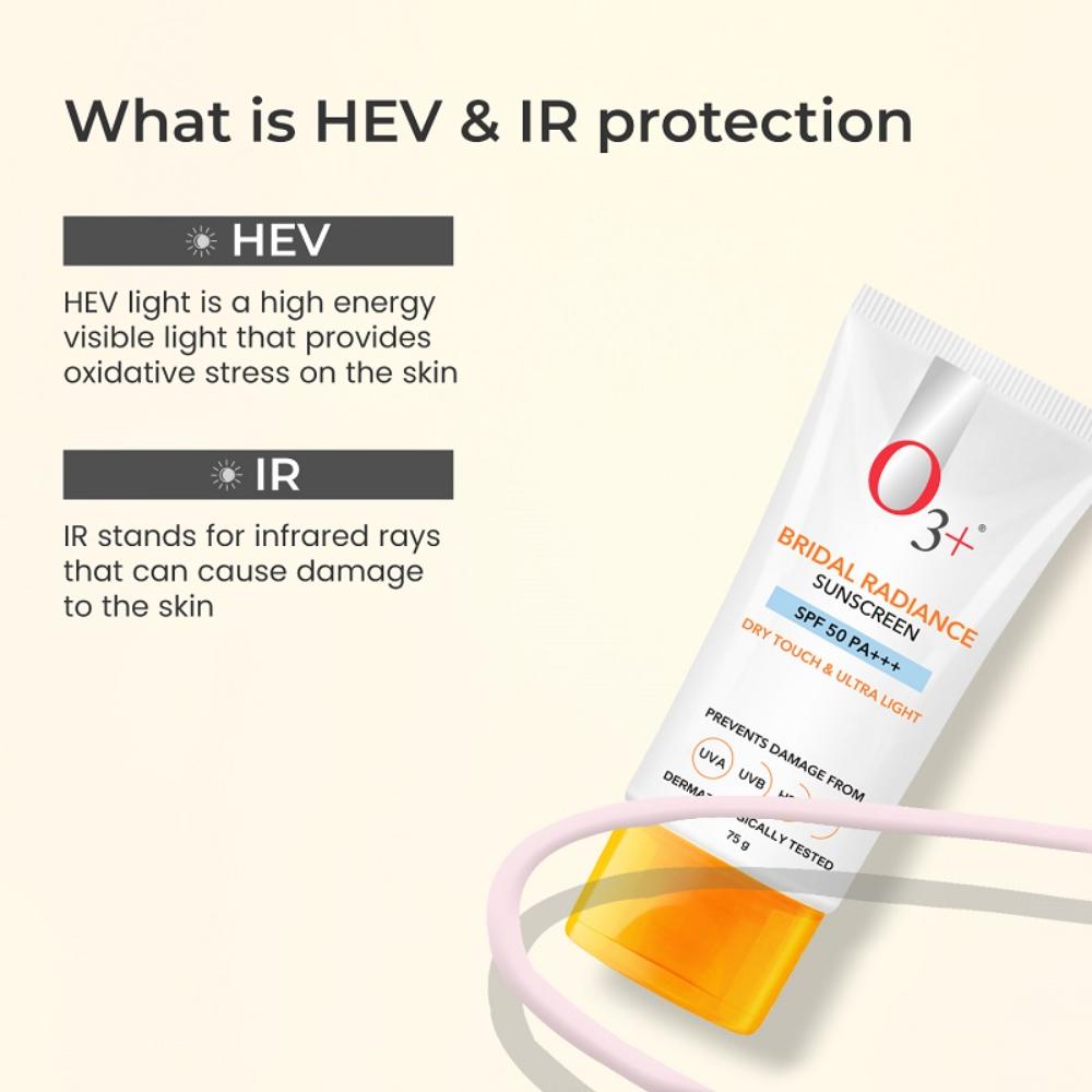 O3+ Professional Bridal Radiance Sunscreen SPF 50 PA +++