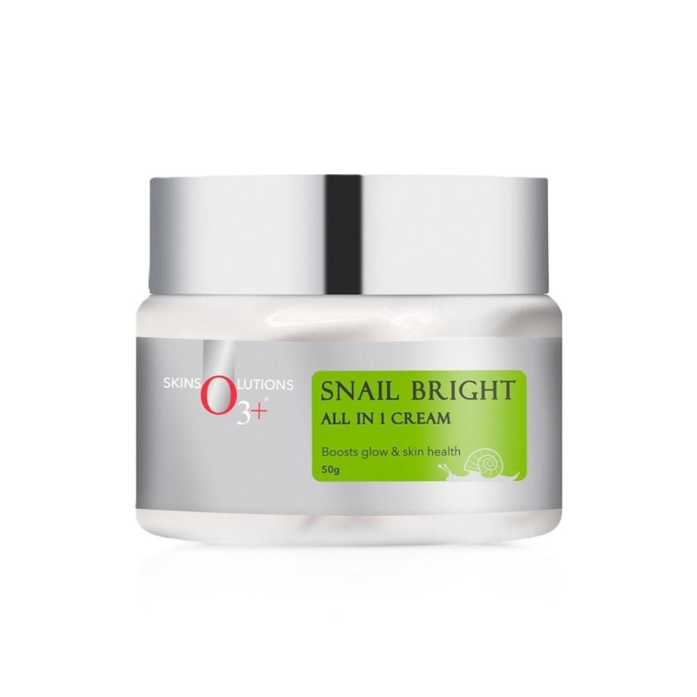 O3+ Snail Bright Mucin Gel Cream Moisturiser For Korean Glass Glow & Barrier Repair