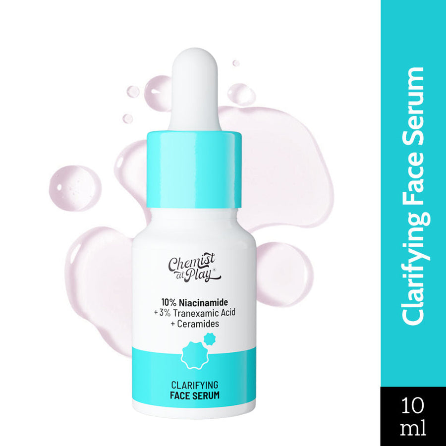 Chemist at Play Clarifying Serum, 10% Niacinamide, 3% Tranexamic Acid, For Clear & Spotless Skin