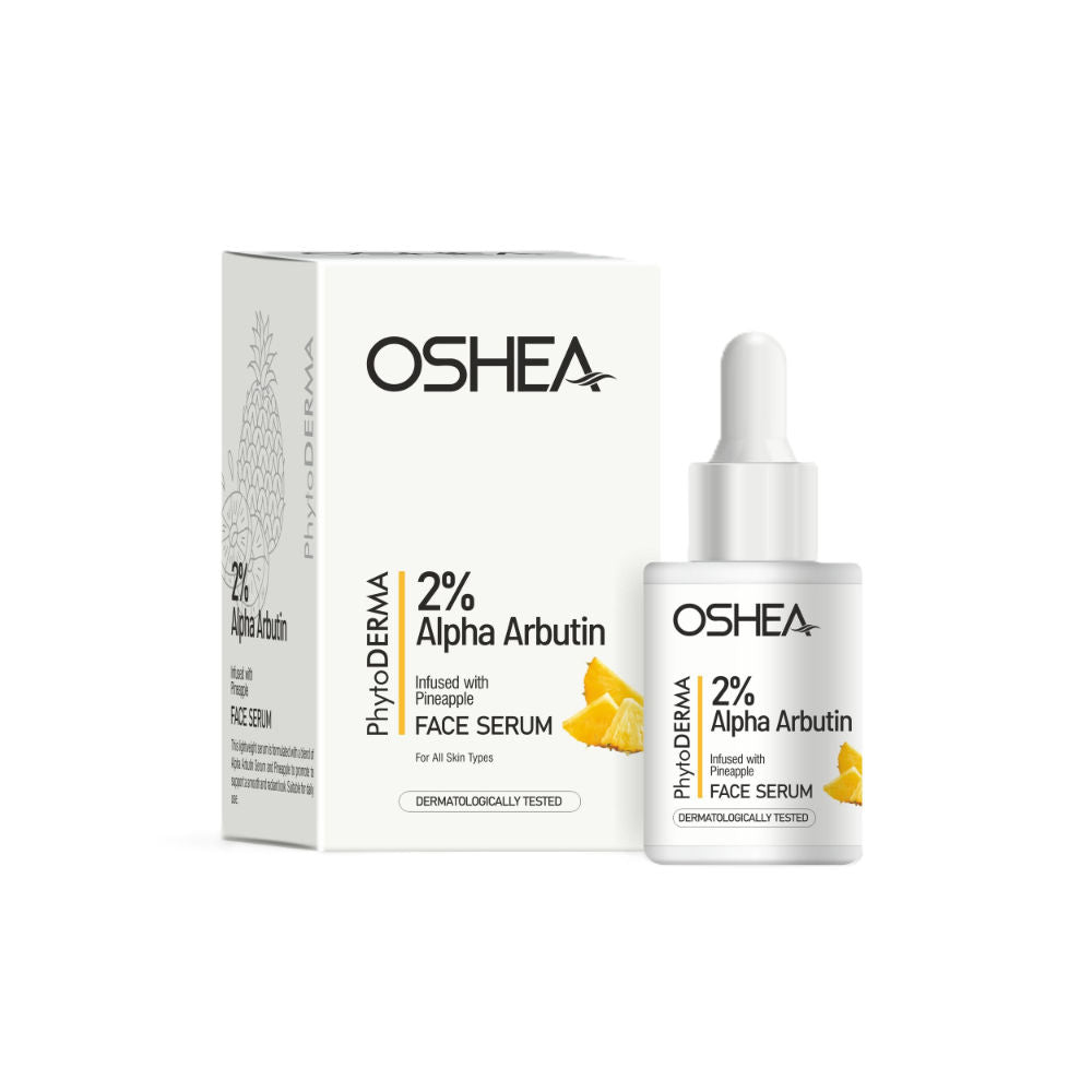 Oshea Herbals Phytoderma Face Serum With 2% Alpha Arbutin & Pineapple Extract Reduces Dark Spots